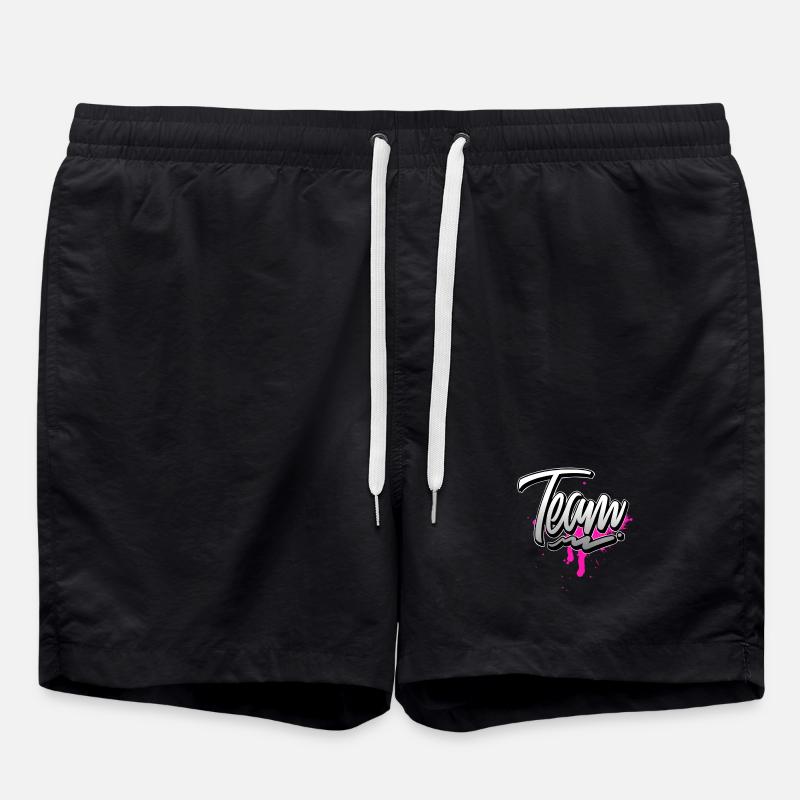 Team Rosa - Short de bain - noir