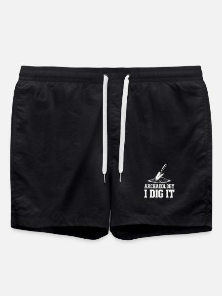 Archaeology I Dig It - Swim Trunks - black