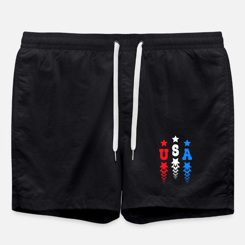 USA Star Monogramme États-Unis d’Amérique - Short de bain - noir