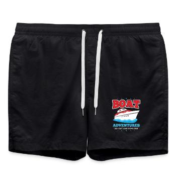 Bootabenteuer Entdecke Meer - Badeshorts - Schwarz - Vorne - AI Model Male 185 light (185cm)