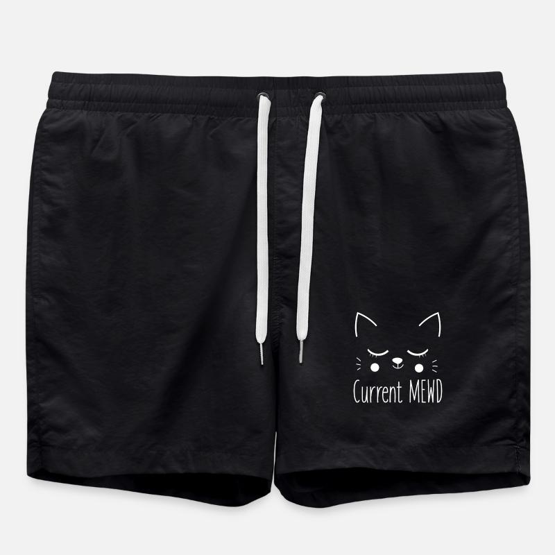 Current Mood Cute Cat Lover - Swim Trunks - black