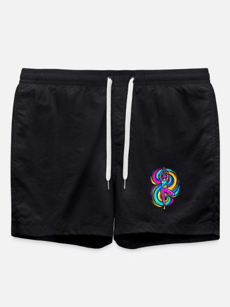 Yoga Pose - Badeshorts - Schwarz