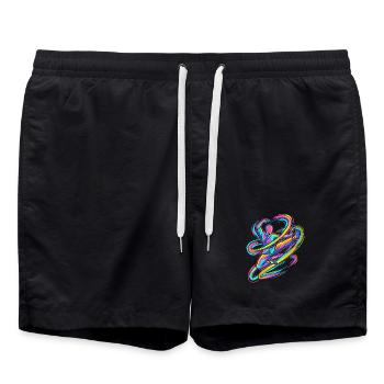 karaté - Short de bain - noir - Devant - AI Model Male 185 light (185cm)