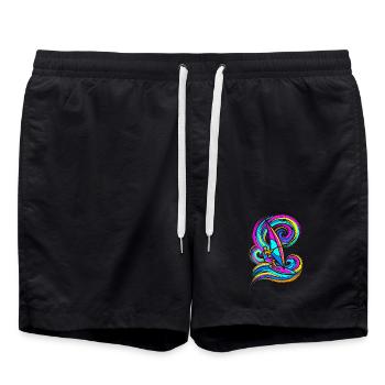 Windsurfing - Swim Trunks - black - Front - AI Model Male 185 light (185cm)