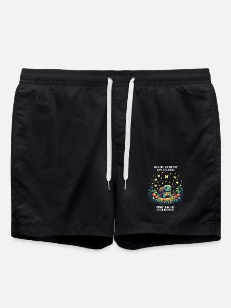 Patience Unlocked | Turtle - Swim Trunks - black