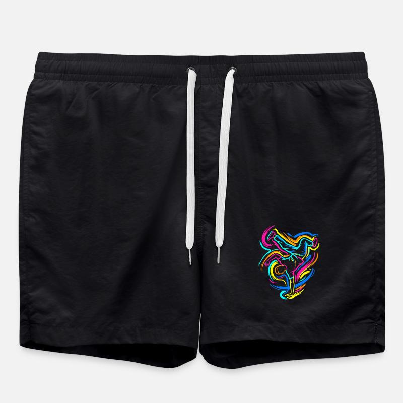 Breakdancing - Swim Trunks - black