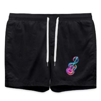 Guitar - Swim Trunks - black - Front - AI Model Male 185 light (185cm)