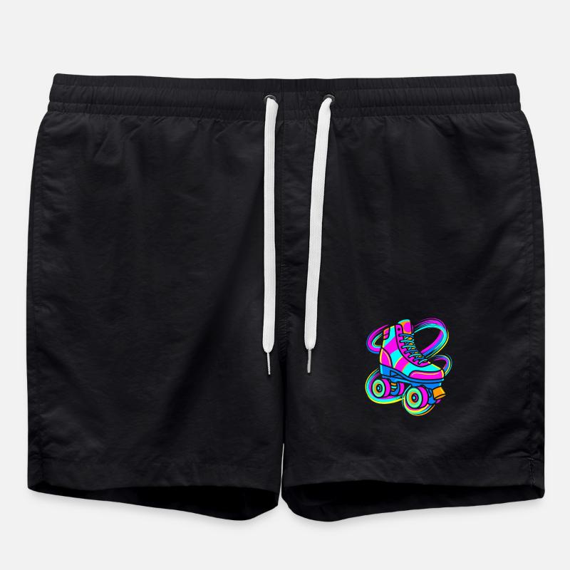 Roller-skate - Swim Trunks - black