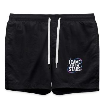 Astronom Galaxy Outerspace Universe Astronomie - Badeshorts - Schwarz - Vorne - AI Model Male 185 light (185cm)