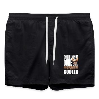 Chihuahua Chihuahueño Chihuahua - Badeshorts - Schwarz - Vorne - AI Model Male 185 light (185cm)