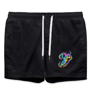 Rugby player - Swim Trunks - black - Front - AI Model Male 185 light (185cm)
