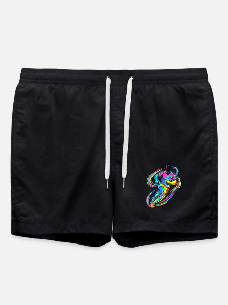 Rugby player - Swim Trunks - black