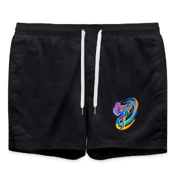 Kickboxer - Badeshorts - Schwarz - Vorne - AI Model Male 185 light (185cm)