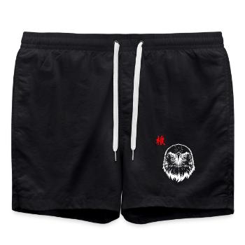 Aigle asiatique - Short de bain - noir - Devant - AI Model Male 185 light (185cm)