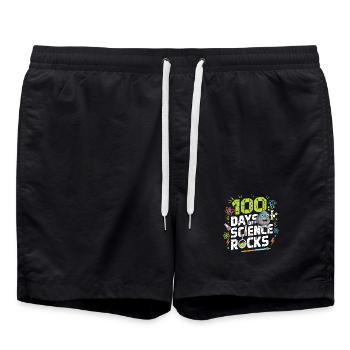 100 Jours de Science Rock - Short de bain - noir - Devant - AI Model Male 185 light (185cm)