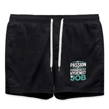 Periodontist My Passion My Gum Health Dentistry - Swim Trunks - black - Front - AI Model Male 185 light (185cm)