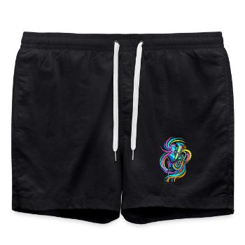 Tuba player - Swim Trunks - black - Front - AI Model Male 185 light (185cm)