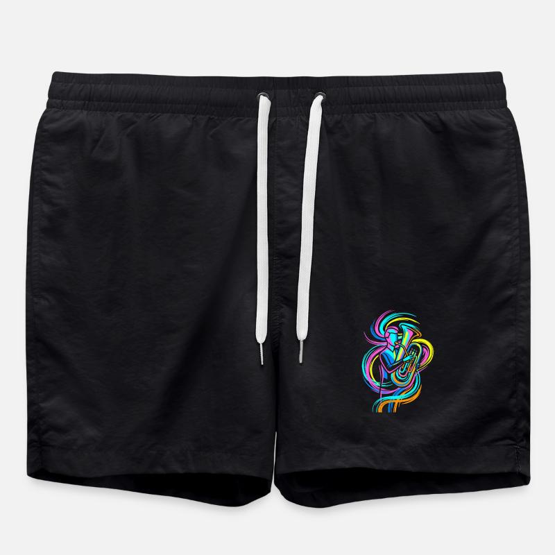 Tuba player - Swim Trunks - black