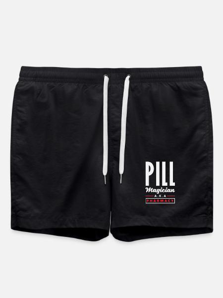 Pillemagiker, farmaceut, apotekstekniker - Badeshorts - sort