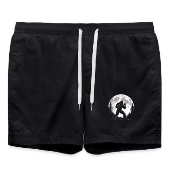Bigfoot Boxes - Swim Trunks - black - Front - AI Model Male 185 light (185cm)