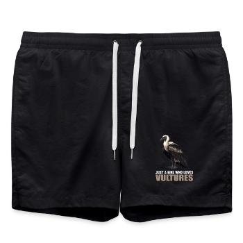 Vulture - Swim Trunks - black - Front - AI Model Male 185 light (185cm)
