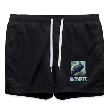 Vautour - Short de bain - noir - Devant - AI Model Male 185 light (185cm)