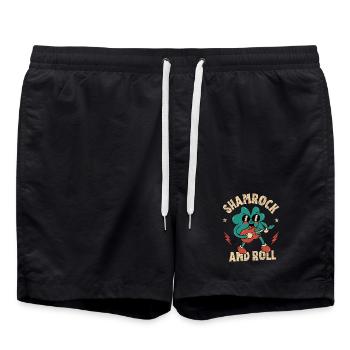 Trèfle et roul - Short de bain - noir - Devant - AI Model Male 185 light (185cm)