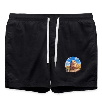Lemmings Lemming - Swim Trunks - black - Front - AI Model Male 185 light (185cm)