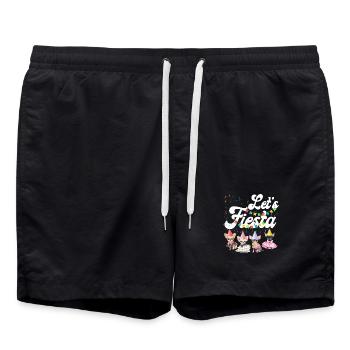 Chihuahua Chihuahueño Let's Fiesta - Badeshorts - Schwarz - Vorne - AI Model Male 185 light (185cm)