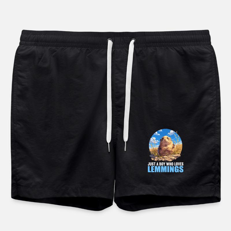 Lemmings Lemming - Swim Trunks - black