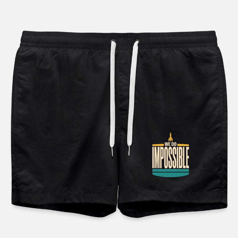 Rocket Science Rocket Scientist Aerospace - Swim Trunks - black