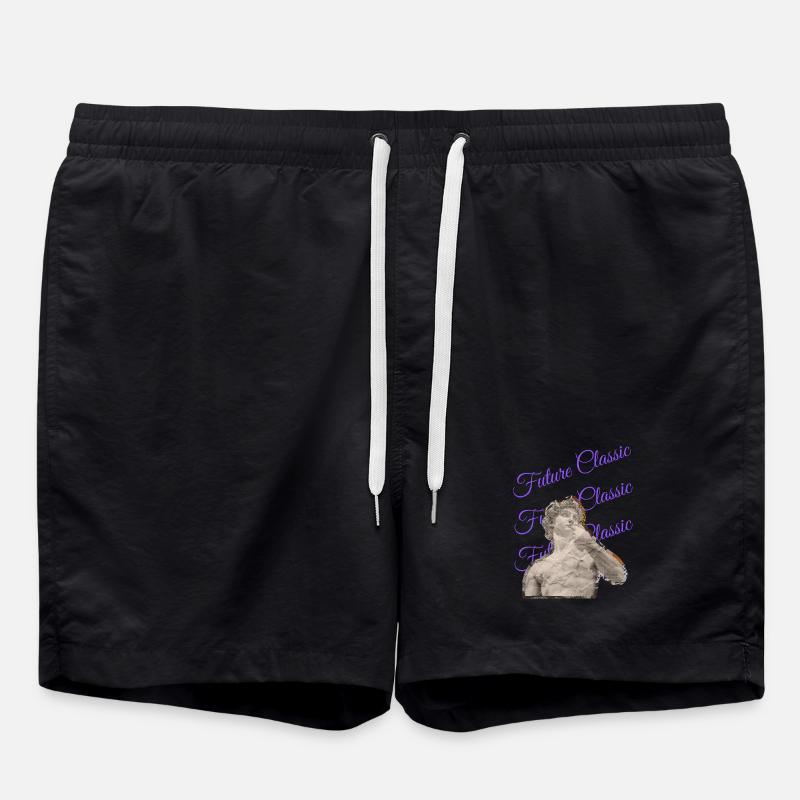 Future Classic – Style artistique rétro - Short de bain - noir
