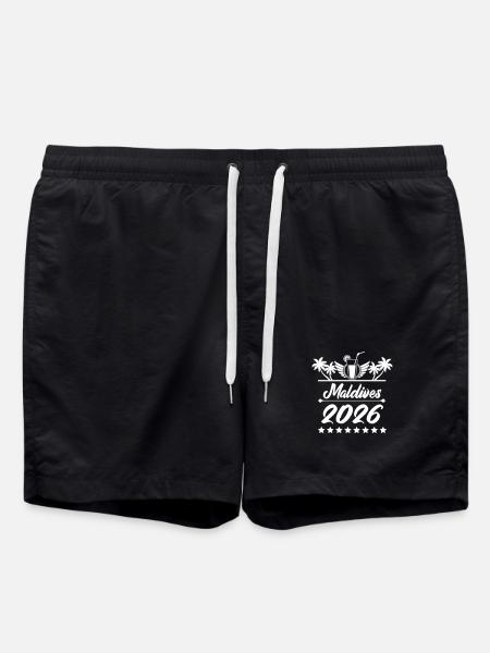 Maldives 2026 Strandtraum - Badeshorts - Schwarz