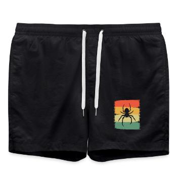 spider - Swim Trunks - black - Front - AI Model Male 185 light (185cm)