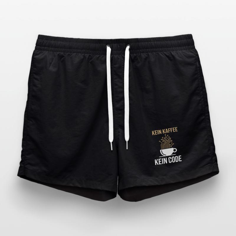 No Coffee No Code Programmer Computer Scientist Swim Trunks