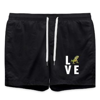 Lizards Lizard - Swim Trunks - black - Front - AI Model Male 185 light (185cm)