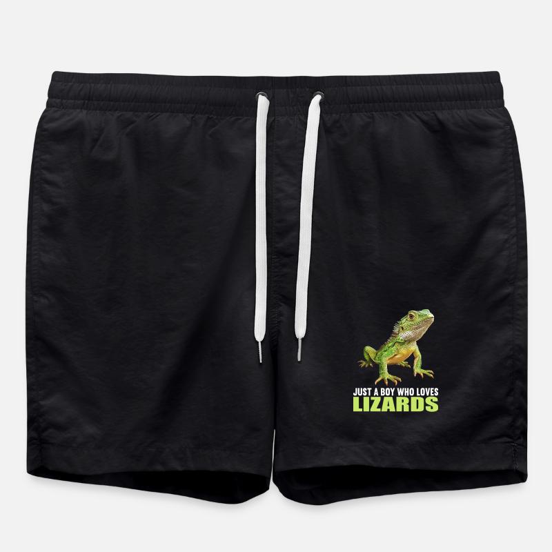 Eidechsen Eidechse - Badeshorts - Schwarz