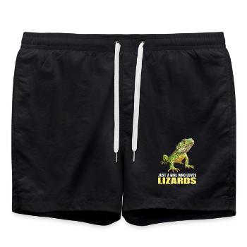 Lizards Lizard - Swim Trunks - black - Front - AI Model Male 185 light (185cm)