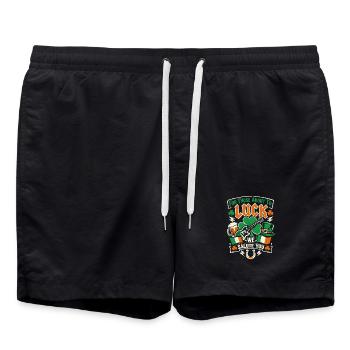 Pour ceux qui vont bientôt avoir de la chance - Rocher de la Saint-Patrick - Short de bain - noir - Devant - AI Model Male 185 light (185cm)