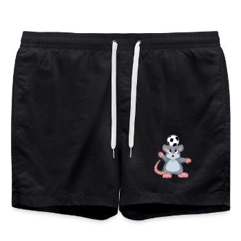 Joueurs de football Souris Sports de football - Short de bain - noir - Devant - AI Model Male 185 light (185cm)