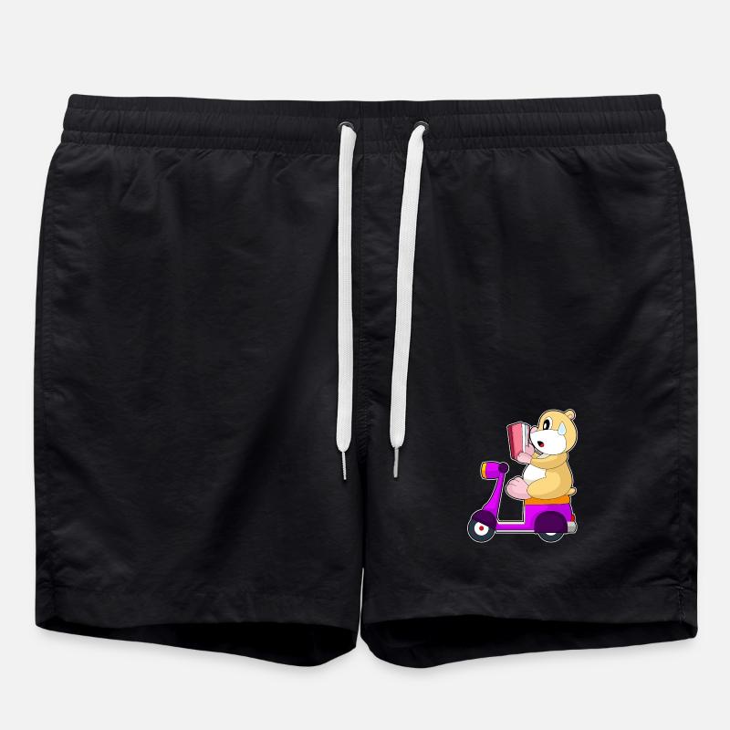 Hamster Scooter - Swim Trunks - black