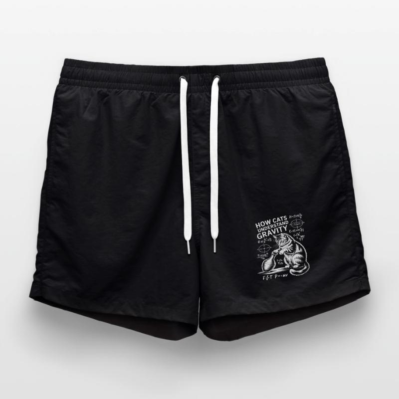Physics Cats Sayings Math Joke Physics Gift Swim Trunks