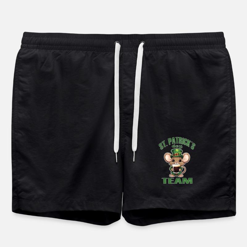 St. Patrick's Mouse Bier, Irische Partei - Badeshorts - Schwarz