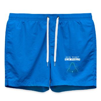 Computer Science NO TICKET NO PROBLEM FUNNY - Swim Trunks - cobalt blue - Front