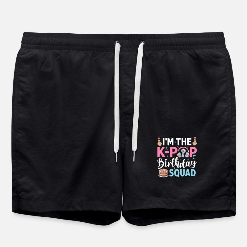 Je suis l’équipe d’anniversaire K-Pop - Short de bain - noir