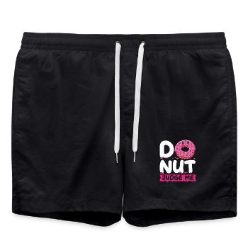 Restauration rapide en donuts - Short de bain - noir - Devant - AI Model Male 185 light (185cm)