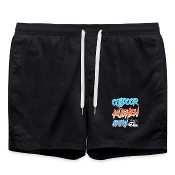 Chef ÉQUIPE DES CUISINES EXTÉRIEURES Drôle - Short de bain - noir - Devant - AI Model Male 185 light (185cm)