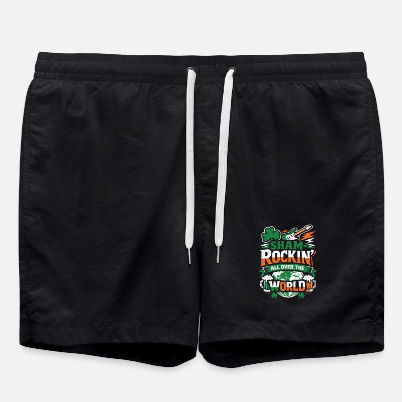 ShamRockin partout dans le monde - Short de bain - noir