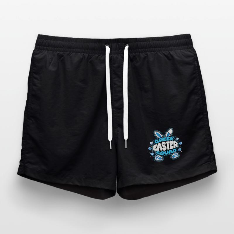 Greek Easter Squad Easter Bunny Easter Egg Swim Trunks