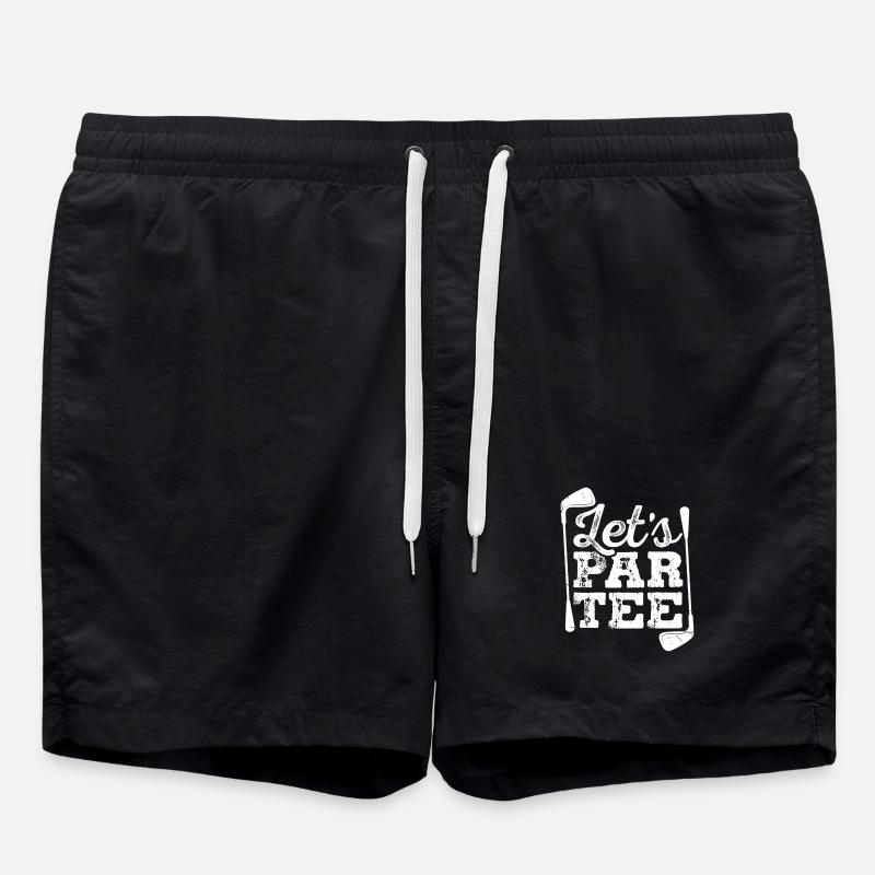 Jouons par au tee golf - Short de bain - noir
